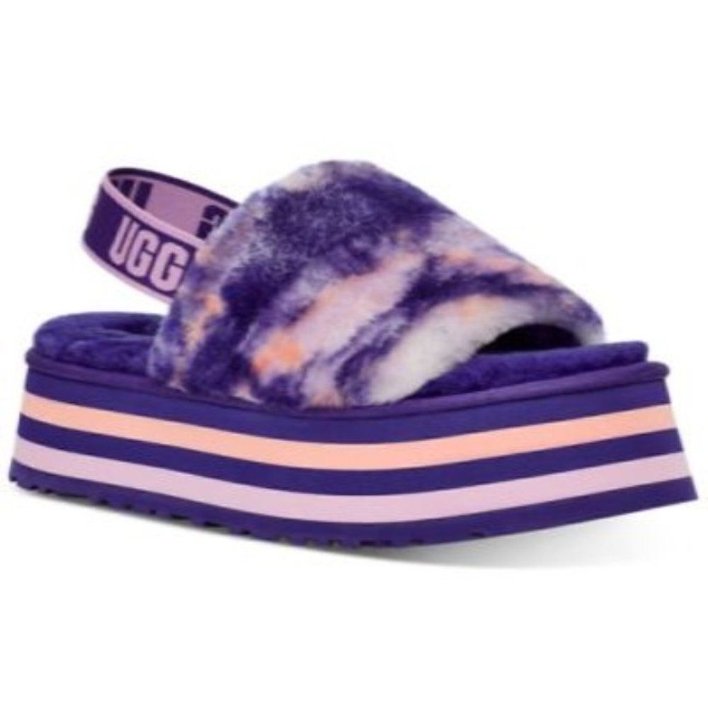UGG Womens Disco Marble Slingback Violet Night 8M